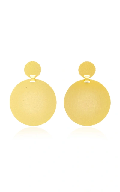 Shop Paula Mendoza Sikuani Gold-plated Brass Earrings