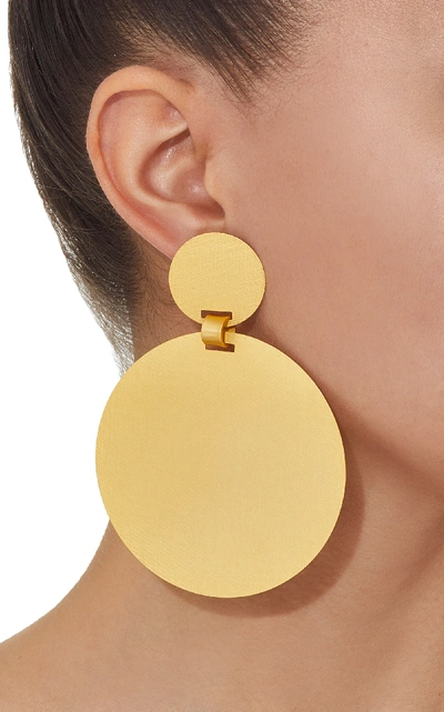 Shop Paula Mendoza Sikuani Gold-plated Brass Earrings