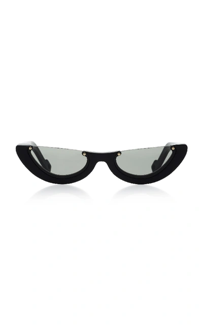 Shop Pawaka Empat 4 Cat-eye Acetate Sunglasses In Black