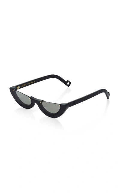 Shop Pawaka Empat 4 Cat-eye Acetate Sunglasses In Black