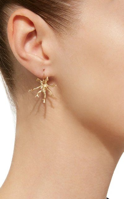 Shop Annette Ferdinandsen Coral Stick Cluster 14k Gold Earrings