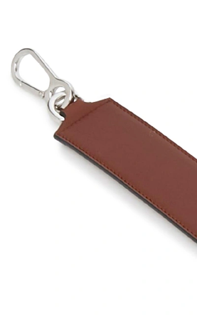 Shop Loewe Degrade Calf Leather Strap In Brown