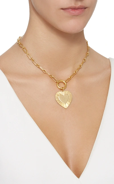 Shop Brinker & Eliza The Best Is Yet To Come 24k Gold-plated Pendant Necklace