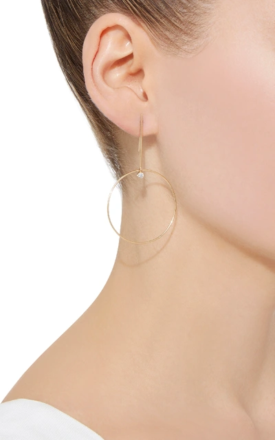 Shop White/space Sezio 14k Gold Diamond Earrings