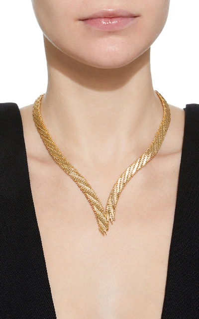 Shop Rosantica Voluttá Gold-tone Brass Necklace