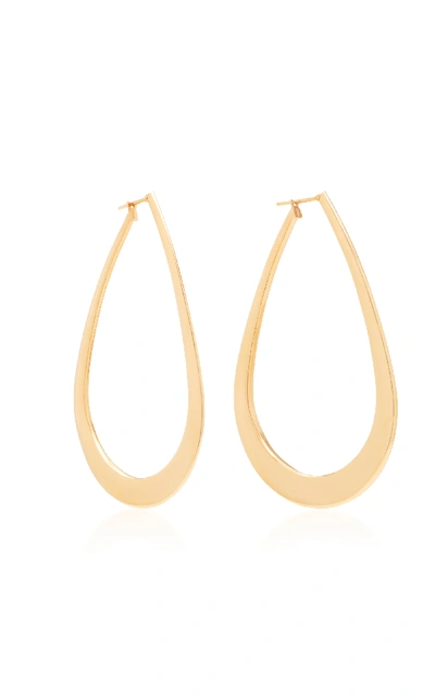 Shop Sidney Garber 18k Rose Gold Hoop Earrings In Pink