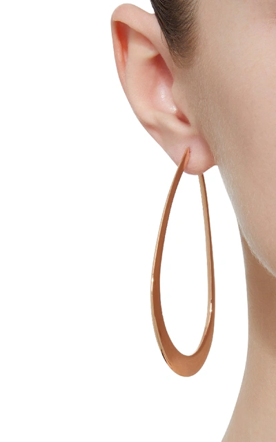 Shop Sidney Garber 18k Rose Gold Hoop Earrings In Pink