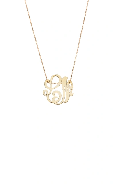 Shop Ginette Ny M'onogram Gold Lace Pendant Necklace