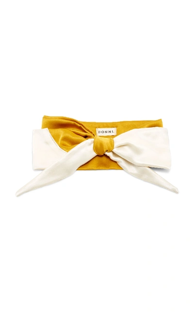 Shop Donni M'o Exclusive Silk Babette Headscarf In Yellow