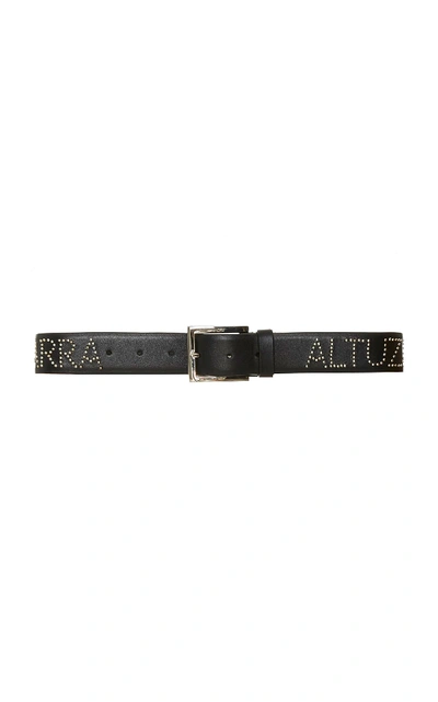 Shop Altuzarra Logo Belt In Black
