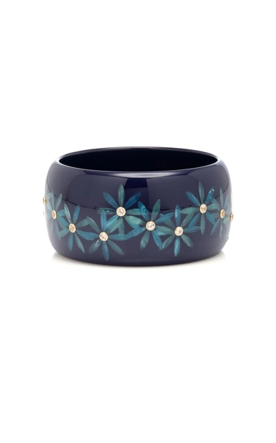 Shop Mark Davis M'o Exclusive: One-of-a-kind Navy Flora Bracelet