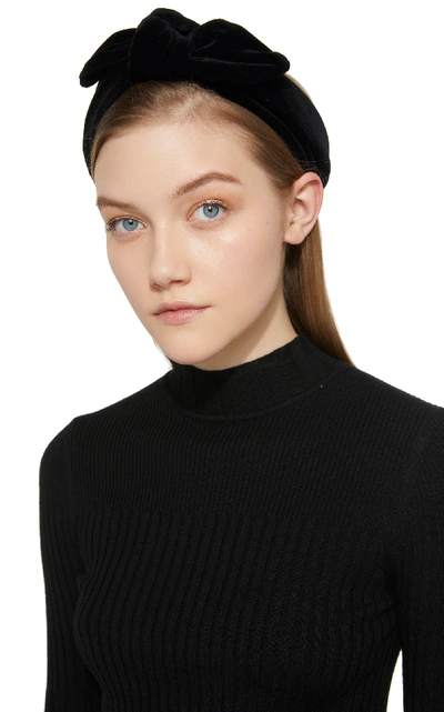 Shop Maison Michel Tali Headband In Black