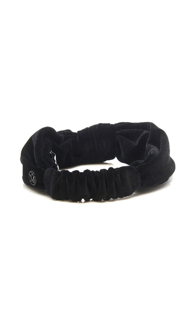 Shop Maison Michel Tali Headband In Black