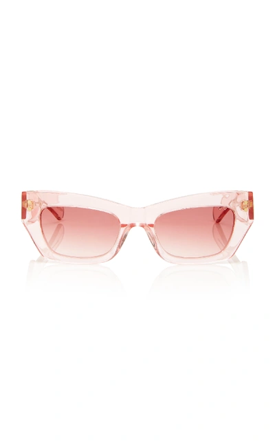 Shop Pared Eyewear Bec + Bridge Petite Amour Acetate Sunglasses In Pink