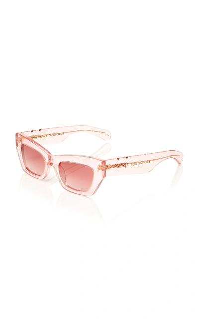 Shop Pared Eyewear Bec + Bridge Petite Amour Acetate Sunglasses In Pink