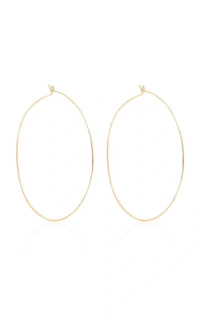 Shop Zoë Chicco 14k Extra Large Hammered Hoops In Gold