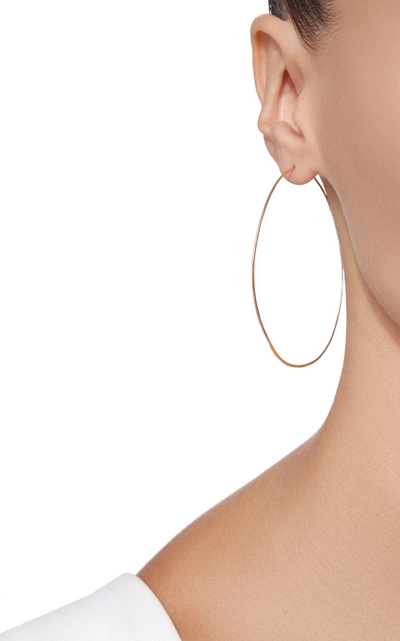 Shop Zoë Chicco 14k Extra Large Hammered Hoops In Gold