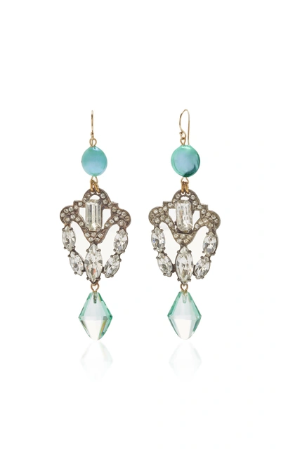 Shop Lulu Frost One-of-a-kind Venetian Swirl Earring In Blue