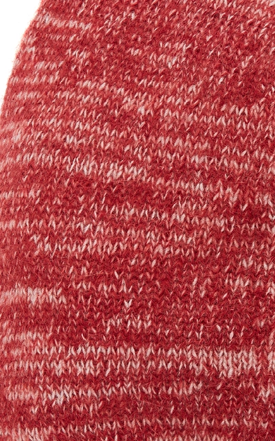 Shop Rochas Wool Beanie In Red