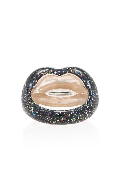 Shop Hot Lips By Solange Glitter Black Hotlips Ring