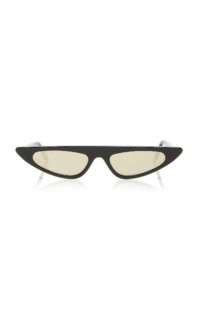 Shop Andy Wolf Florence Cat Eye Acetate Sunglasses In Black