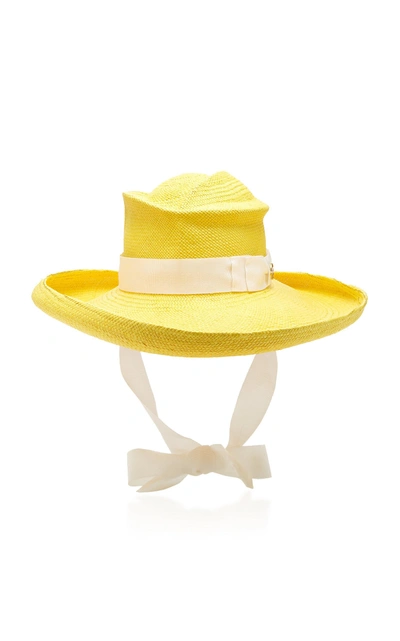 Shop Gladys Tamez Millinery Newport Hat In Yellow