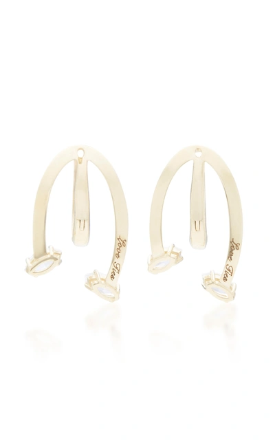 Shop Bea Bongiasca Honeysuckle Love Ties 9k Gold Earrings