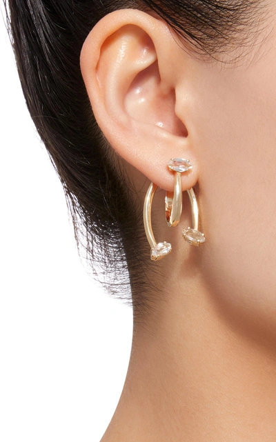 Shop Bea Bongiasca Honeysuckle Love Ties 9k Gold Earrings