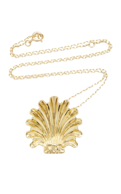 Shop Bia Daidone Shell Necklace In Gold