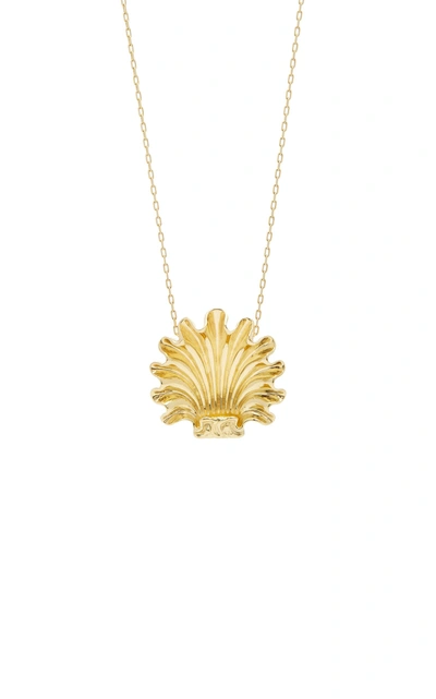 Shop Bia Daidone Shell Necklace In Gold