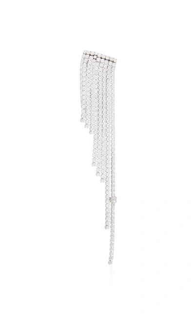 Shop Gigi & Joux Camila Silver And Gemstone Chandelier Earring In White