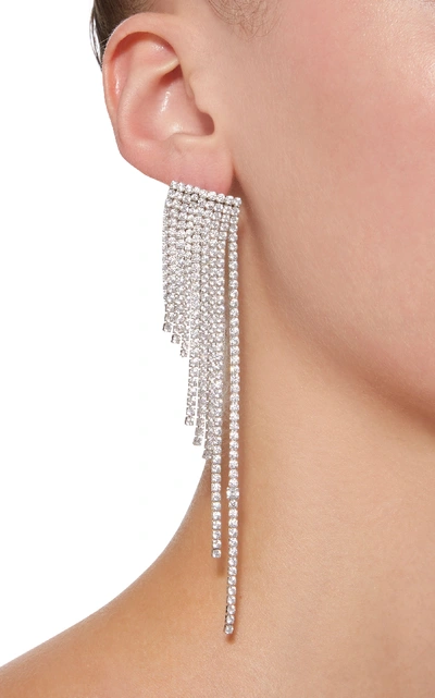 Shop Gigi & Joux Camila Silver And Gemstone Chandelier Earring In White