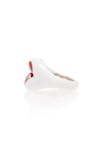 Shop Hot Lips By Solange Love Heart Hotlips Ring In Red