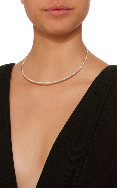 Shop Isabel Lennse Sterling Silver Twisted Choker Necklace