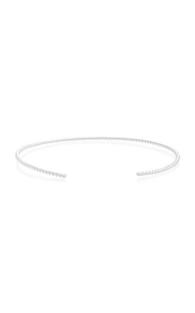 Shop Isabel Lennse Sterling Silver Twisted Choker Necklace