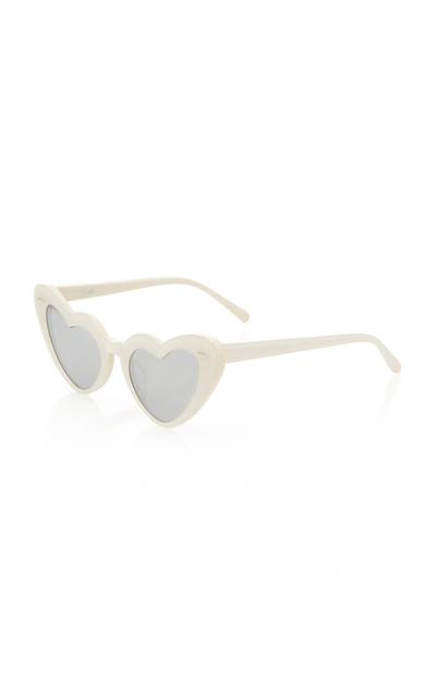 Shop Takesh Jadore Sunglasses In White