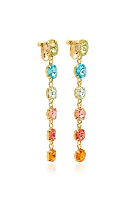 Shop Roxanne Assoulin Technicolor Rainbow Drop Earrings In Multi