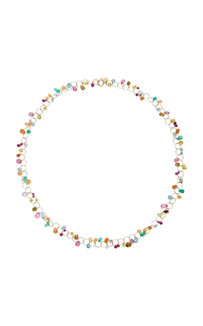 Shop Mallary Marks Circus Briolette 18k Gold Multi-stone Necklace