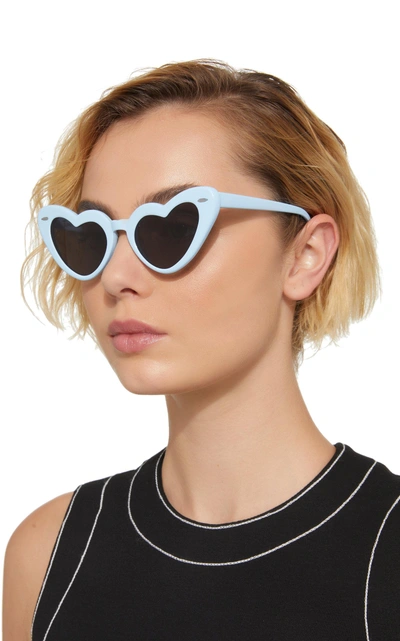 Shop Takesh Jadore Sunglasses In Blue