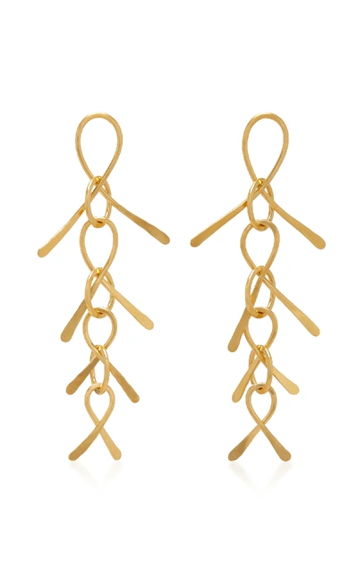 Shop Kalmar Gold-plated Brass Earrings