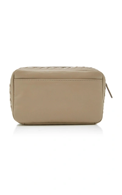 Shop Bottega Veneta Leather Document Pouch In Grey