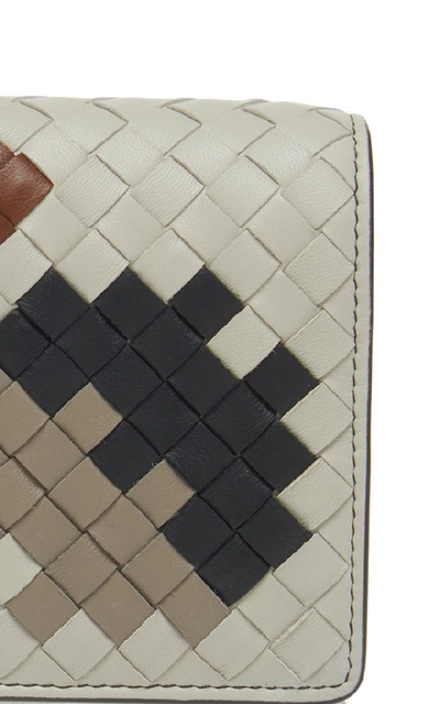 Shop Bottega Veneta Chain Strap Artsy Leather Wallet In White