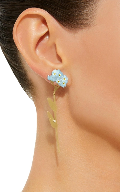 Shop Christopher Thompson Royds Forget Me Not Drop & Stud Earrings In Blue