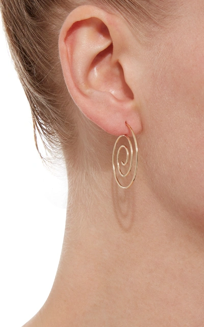 Shop Beaufille Spiral 14k Gold Small Hoop Earrings