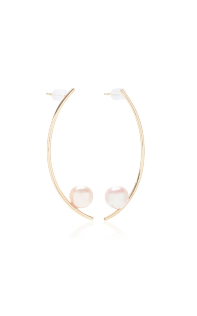 Shop White/space Treviso 14k Gold Pearl Earrings