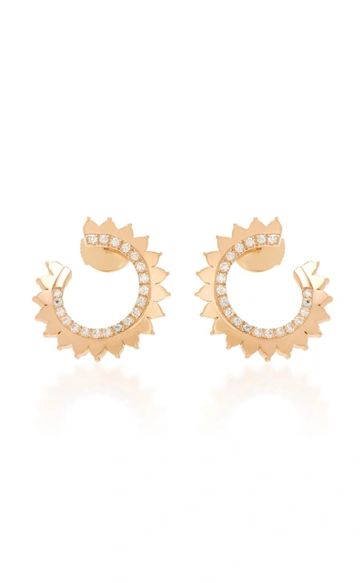 Shop Nouvel Heritage Vendome 18k Rose Gold Diamond Earrings