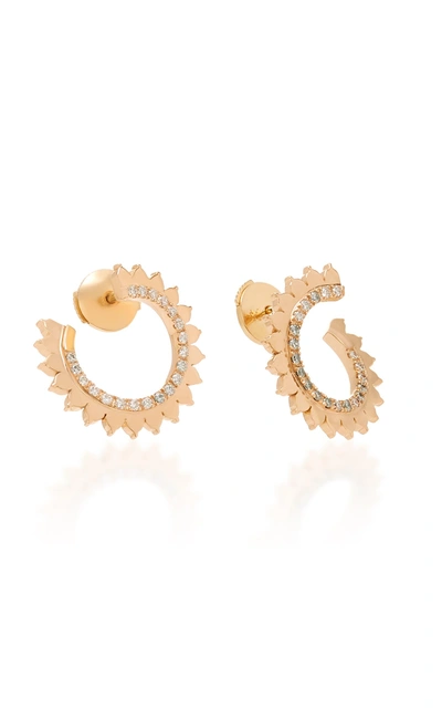 Shop Nouvel Heritage Vendome 18k Rose Gold Diamond Earrings