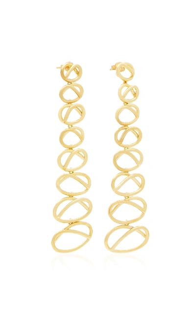 Shop Joanna Laura Constantine Gold-plated Dangling Knot Earrings