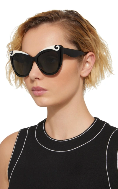 Shop Catherine De Medici Naomi Sunglasses In Black