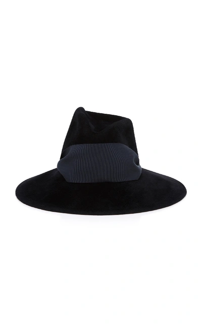 Shop Gigi Burris Drake Rabbit Fur Felt Fedora Hat In Black